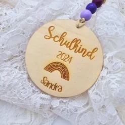 Personalisierte Holzanhänger | Schultüte | Schultütenanhänger | Holzanhänger zur Einschulung | Schulkind 2024