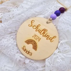 Personalisierte Holzanhänger | Schultüte | Schultütenanhänger | Holzanhänger zur Einschulung | Schulkind 2024