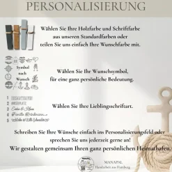 Personalisierte Holzsäule als Geburtstagsgeschenk – Individuelle Dekosäule mit Namen & Datum