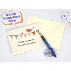 Personalisierte Karte Willst du meine Patentante werden? Willst du mein Patenonkel werden?