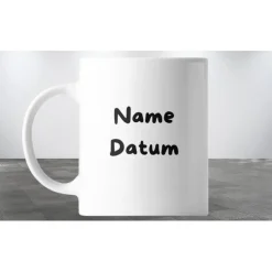 Personalisierte Keramiktasse (325ml) mit Kindermalerei – Einzigartiges Geschenk & Erinnerung