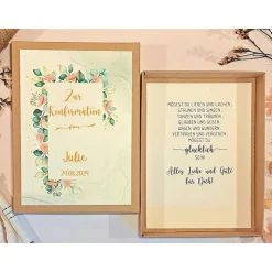 Personalisierte Konfirmation Geldgeschenk Box für Mädchen | Geschenkset mit Namen & Datum | Einzigartige Geschenkverpackung