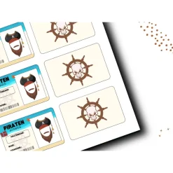 Personalisierte Mitgebsel Ausweise für kleine Piraten | Mitgebsel Kindergeburtstag Piratenparty | Piraten AUSWEIS | DIY