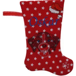 Personalisierte Nikolausstiefel mit Beagle Motiv