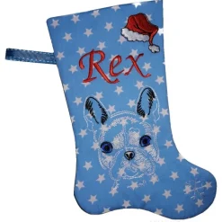 Personalisierte Nikolausstiefel mit Französische Bulldogge Motiv