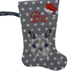 Personalisierte Nikolausstiefel mit Französische Bulldogge Motiv