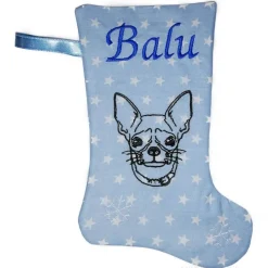 Personalisierte Nikolausstiefel mit Chihuahua Motiv