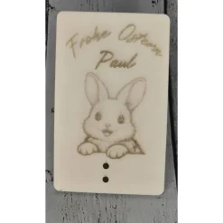 Personalisierte Osterkarte aus Holz – Gravierte Geschenkkarte für Ostern, Geldgeschenk & Ostergrüße