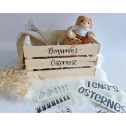 Personalisierte Osterkiste mit Namen – DIY Osternest & Alternative zum Osterkorb