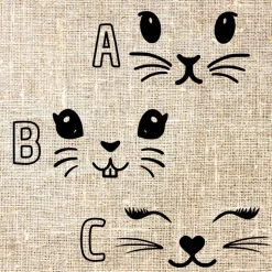 Personalisierte Ostertasche/Osterkörbchen mit Ohren