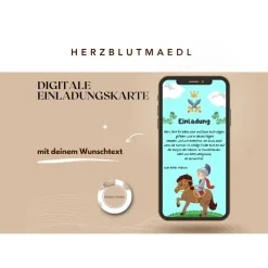 Personalisierte Ritter-Geburtstags-Einladung als eCard für Kinder