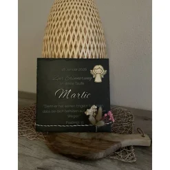 Personalisierte Schieferplatte zur Taufe – Ein liebevolles Erinnerungsstück