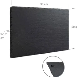 Personalisierte Schiefertafel 30x20cm – Grabstein/Gedenktafel mit individueller Gravur & Fotogravur