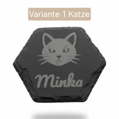 Personalisierte Schiefer-Untersetzer – Ein liebevolles Andenken für dein Haustier