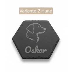 Personalisierte Schiefer-Untersetzer – Ein liebevolles Andenken für dein Haustier