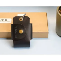 Personalisierte Schlüsseltasche aus Leder mit Gravur – Schlüssel Etui Auto – Handgemachtes Car Key Case Geschenk