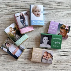 Personalisierte Schokolade als Gastgeschenk zur Konfirmation & Firmung mit Foto