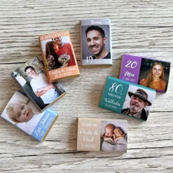 Personalisierte Schokolade als Gastgeschenk zum Geburtstag | Personalisierung mit Foto & Wunschtext