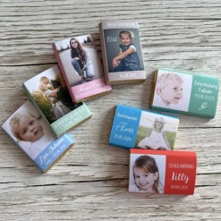 Personalisierte Schokolade zur Einschulung | Gastgeschenk mit Foto und Namen personalisiert zum Schulanfang