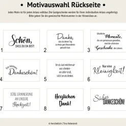 Personalisierte Schokolade als Gastgeschenk zur Hochzeit | Personalisierung mit Namen
