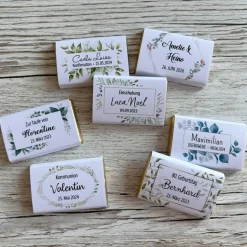Personalisierte Schokolade als Gastgeschenk zum Geburtstag | Personalisierung mit Wunschtext