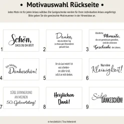 Personalisierte Schokolade als Gastgeschenk zum Geburtstag | Personalisierung mit Wunschtext