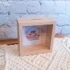 Personalisierte Spardose im Bilderrahmen – Geschenk zur Geburt, Taufe, Konfirmation & Kommunion