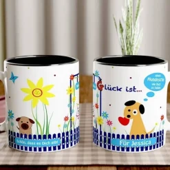 Personalisierte Tasse für Hundesitter – Dankeschön Geschenk Gassigänger mit Spruch und Hundemotiv