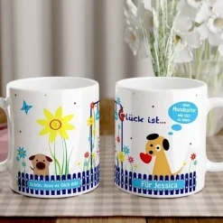 Personalisierte Tasse für Hundesitter – Dankeschön Geschenk Gassigänger mit Spruch und Hundemotiv