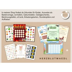 Personalisierte Urkunde für Kindergeburtstag - Trampolin-Thema | Mitgebsel | Selbstausdruck | Digitale Datei | A4 | Mitg