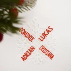 Personalisierte Weihnachtsbaum Dekoration mit Namen | Weihnachten Ornament | Weihnachtsanhänger | Weihnachtskugel Namens