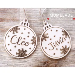 Personalisierte Weihnachtskugel