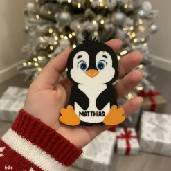 Personalisierte Weihnachtsbaum Dekoration mit Namen | Weihnachten Ornament | Weihnachtsanhänger | Weihnachtskugel | Name