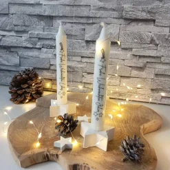 Personalisierte Weihnachtskerze mit Namen – Individuelle Kerze Weihnachten als Geschenk
