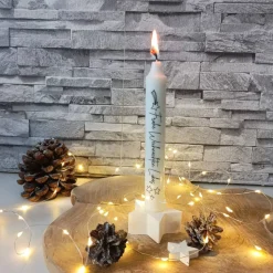 Personalisierte Weihnachtskerze mit Namen – Individuelle Kerze Weihnachten als Geschenk