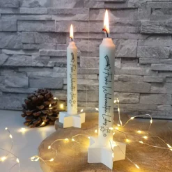 Personalisierte Weihnachtskerze mit Namen – Individuelle Kerze Weihnachten als Geschenk