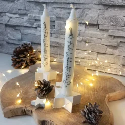 Personalisierte Weihnachtskerze mit Namen – Individuelle Kerze Weihnachten als Geschenk