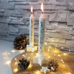 Personalisierte Weihnachtskerze mit Namen – Individuelle Kerze Weihnachten als Geschenk