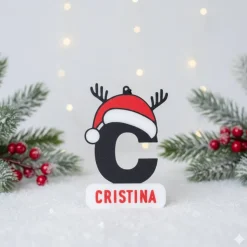 Personalisierte Weihnachtsbaum Dekoration mit Namen | Weihnachten Ornament | Weihnachtsanhänger | Weihnachtskugel | Name