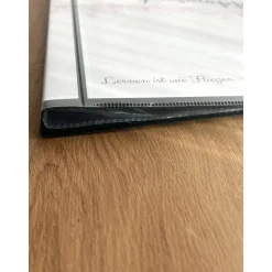 Personalisierte Zeugnismappe mit Name, floral rosa, Geschenk Einschulung, Schulkind, Zeugnisordner, Schulstart, Mappe