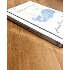 Personalisierte Zeugnismappe mit Name, Design Wal, Geschenk Einschulung, Schulkind, Zeugnisordner, Schulstart, Mappe