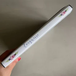 Personalisierte Zeugnismappe "Blumen", Geschenk zur Einschulung, A4 Sichtbuch mit Namen