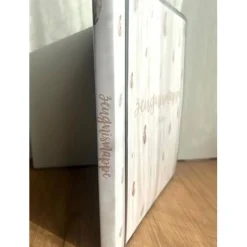 Personalisierte Zeugnismappe mit Name, Federdesign, Geschenk Einschulung, Schulkind, Zeugnisordner, Schulstart, Mappe