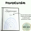 Personalisierte Zeugnismappe, blauer Regenbogen, Geschenk Einschulung, Schulkind, Zeugnisordner, Schulstart, Mappe