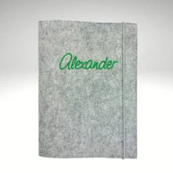 personalisierte Zeugnismappe Dokumentenmappe Filz Sichtbuch