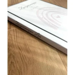 Personalisierte Zeugnismappe mit Name, Rosa, Geschenk Einschulung, Schulkind, Zeugnisordner, Schulstart, Mappe