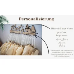 Personalisierter Adventskalender für Kinder aus Holz | Geschenk zur Adventszeit | Weihnachten