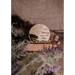 personalisierter Baum des Lebens mit Geburtsdaten