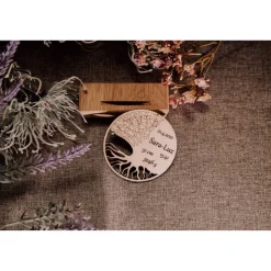 personalisierter Baum des Lebens mit Geburtsdaten