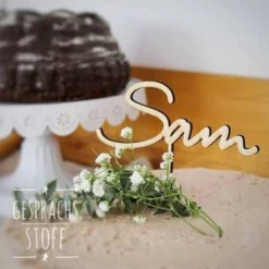Personalisierter Cake Topper, Name, Kuchendekoration, Geburtstagskuchen